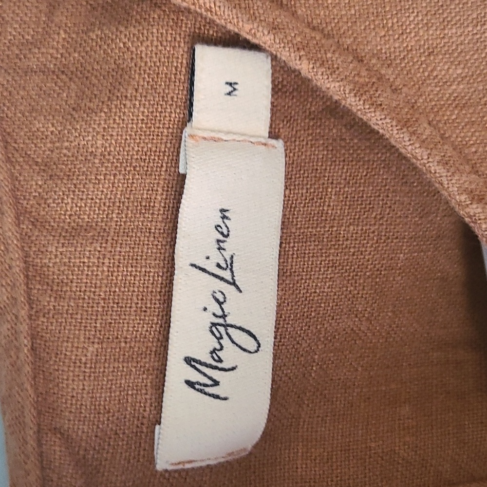 Magic Linen Medium Dress in Cinnamon - Picture 3 of 8